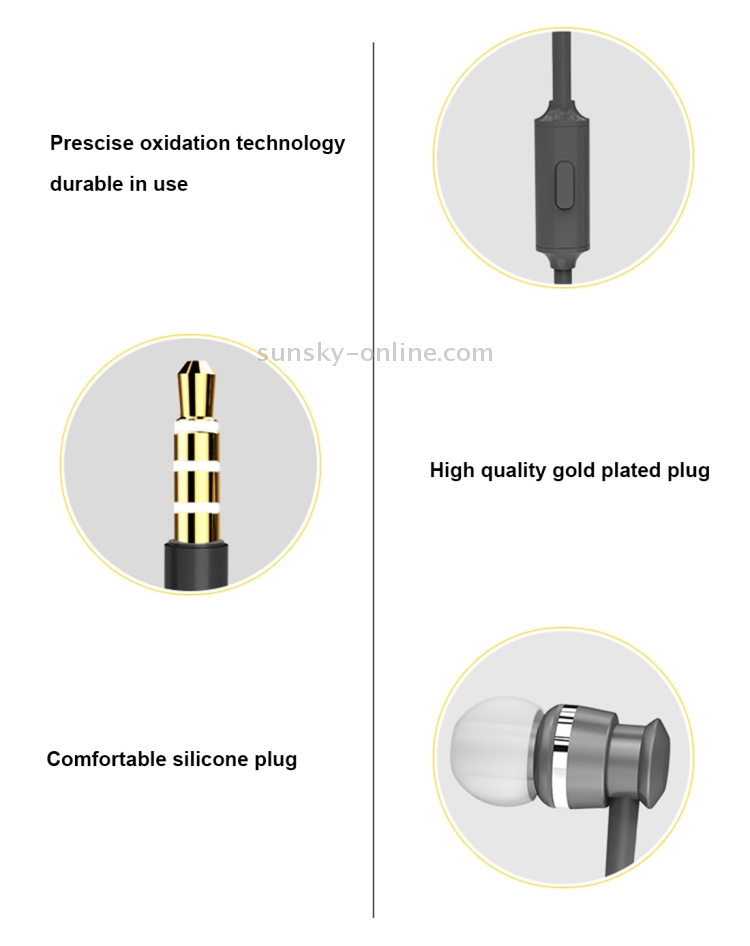 JOYROOM EL122 3.5mm In-Ear Metal Moving Coil Stereo Earphone with Mic JOYROOM EL122 3.5mm In-Ear Metal Moving Coil Stereo Earphone with Mic