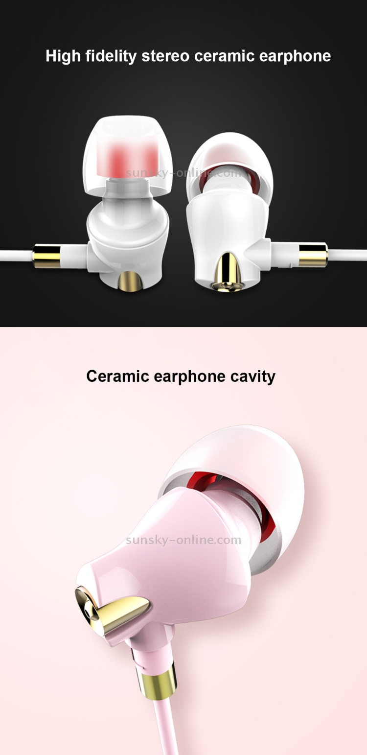 JOYROOM E105 Ceramic Moving-coil 3.5mm In-Ear Wired Control Earphone with 3 Sizes Earmuffs JOYROOM E105 Ceramic Moving-coil 3.5mm In-Ear Wired Control Earphone with 3 Sizes Earmuffs