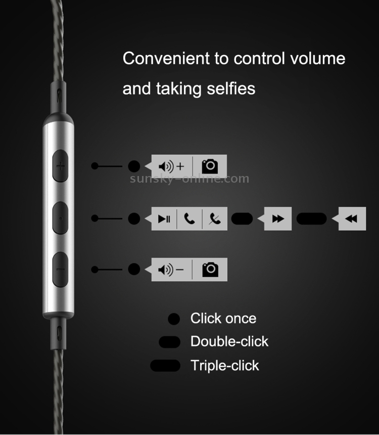 JOYROOM JR-E108 3.5mm In-Ear Aviation Aluminum Wire Control Earphone with 3 Size Earmuffs JOYROOM JR-E108 3.5mm In-Ear Aviation Aluminum Wire Control Earphone with 3 Size Earmuffs