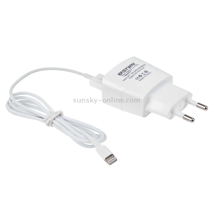 2-Ports 5V 2.4A High Compatibility USB Quick Charger with 1m 8 Pin USB Data Charging Cable 2-Ports 5V 2.4A High Compatibility USB Quick Charger with 1m 8 Pin USB Data Charging Cable