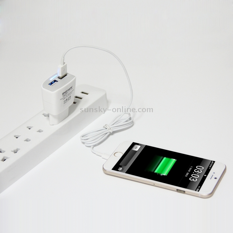 2-Ports 5V 2.4A High Compatibility USB Quick Charger with 1m 8 Pin USB Data Charging Cable 2-Ports 5V 2.4A High Compatibility USB Quick Charger with 1m 8 Pin USB Data Charging Cable