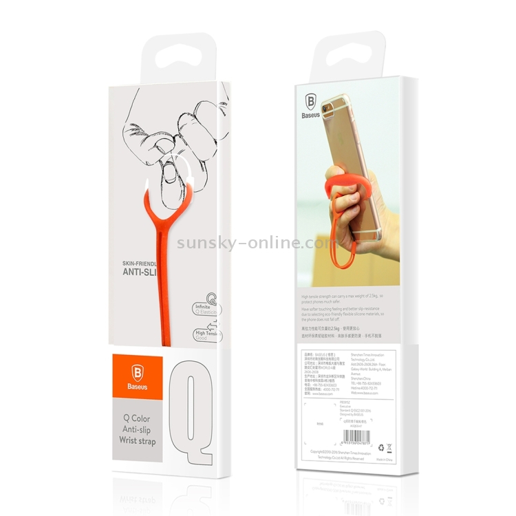 Baseus Q Colour Anti-slip Wrist Strap for Phones and Other Digital Products(Red) Baseus Q Colour Anti-slip Wrist Strap for Phones and Other Digital Products(Red)