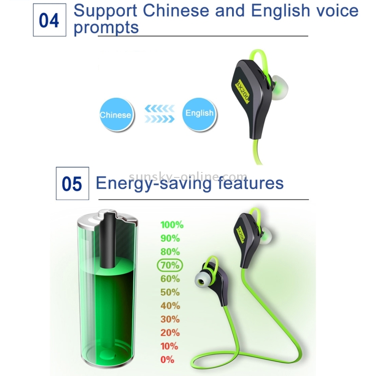 BX200 Sport Beat Stereo Wireless Sports Bluetooth 4.1 Wired Control Earbud Earphone In-ear Headphone with Microphone & Shortcut Keys Photographing & Chinese / English Voice Announcements & 2 Devices Connecting Synchronously & Earphone Battery Display on I BX200 Sport Beat Stereo Wireless Sports Bluetooth 4.1 Wired Control Earbud Earphone In-ear Headphone with Microphone & Shortcut Keys Photographing & Chinese / English Voice Announcements & 2 Devices Connecting Synchronously & Earphone Battery Display on I