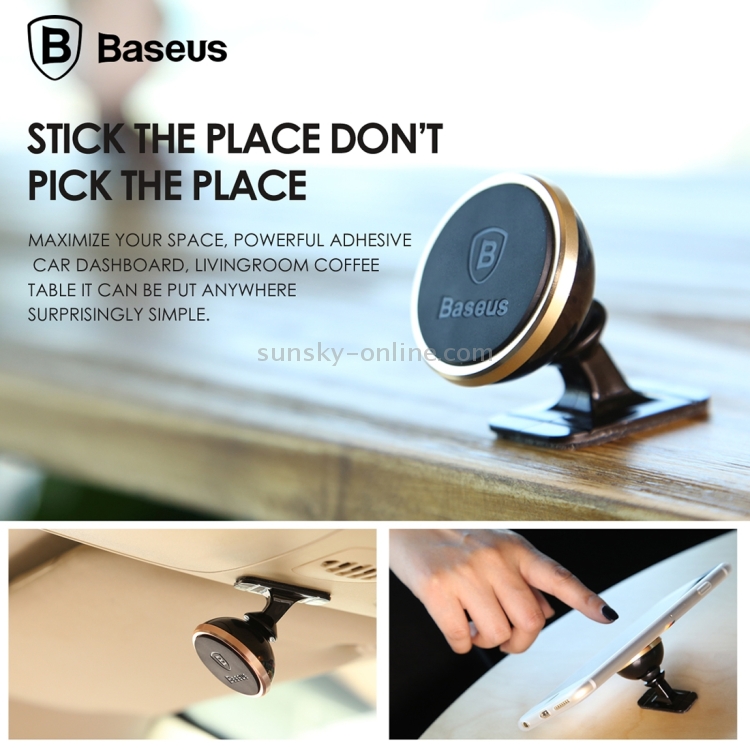 Baseus 360 Degree Rotatable Universal Magnetic Mount Holder with Sticker for iPhone, Galaxy, Huawei, Xiaomi, LG, HTC and Other Smart Phones(Silver) Baseus 360 Degree Rotatable Universal Magnetic Mount Holder with Sticker for iPhone, Galaxy, Huawei, Xiaomi, LG, HTC and Other Smart Phones(Silver)