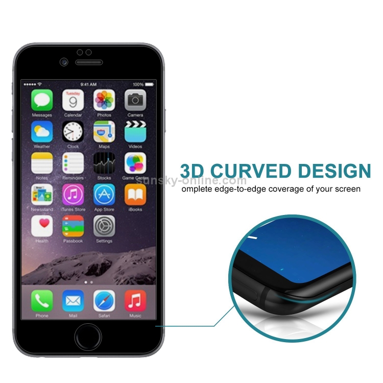 0.26mm 9H 3D Highly Transparent Privacy Anti-glare Tempered Glass Film for iPhone 6 Plus & 6s Plus(Black) 0.26mm 9H 3D Highly Transparent Privacy Anti-glare Tempered Glass Film for iPhone 6 Plus & 6s Plus(Black)