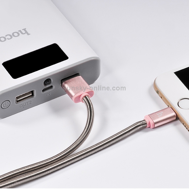 hoco U5 1.2m DC 5V 2.4A (max) 8 Pin to USB Data Sync Charging Cable hoco U5 1.2m DC 5V 2.4A (max) 8 Pin to USB Data Sync Charging Cable