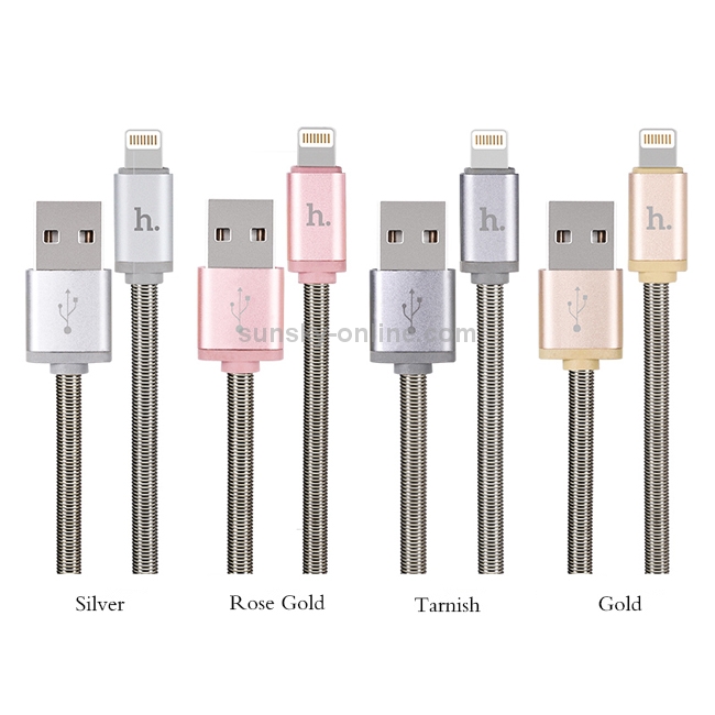 hoco U5 1.2m DC 5V 2.4A (max) 8 Pin to USB Data Sync Charging Cable hoco U5 1.2m DC 5V 2.4A (max) 8 Pin to USB Data Sync Charging Cable