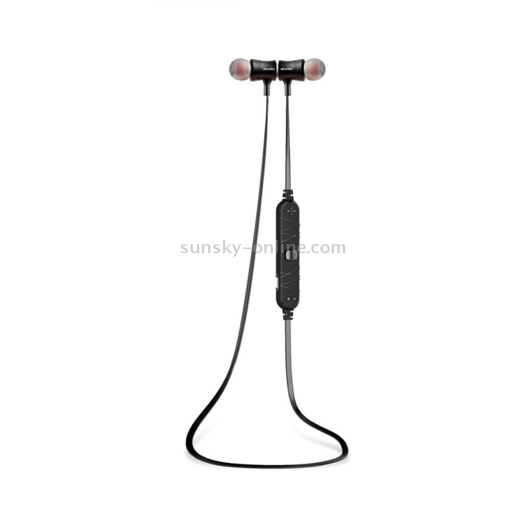 AWEI A921BL Wireless Sport Magnetic Bluetooth Earphone with Wire Control + Mic(Black) AWEI A921BL Wireless Sport Magnetic Bluetooth Earphone with Wire Control + Mic(Black)