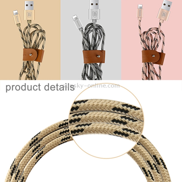 Baseus 1.5m Rapid Series TPE Nylon 5V 2A 8 Pin to USB Data Sync Charging Cable Baseus 1.5m Rapid Series TPE Nylon 5V 2A 8 Pin to USB Data Sync Charging Cable