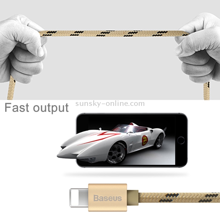 Baseus 1.5m Rapid Series TPE Nylon 5V 2A 8 Pin to USB Data Sync Charging Cable Baseus 1.5m Rapid Series TPE Nylon 5V 2A 8 Pin to USB Data Sync Charging Cable