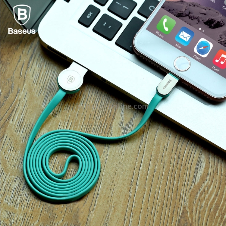 Baseus 1m 2A Keyble Flat Style 8 Pin to USB 2.0 Zinc Alloy + TPE Data Sync Charging Cable Baseus 1m 2A Keyble Flat Style 8 Pin to USB 2.0 Zinc Alloy + TPE Data Sync Charging Cable