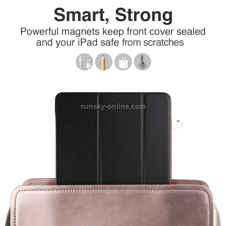 ESR Yippee Color Series Three-folding Magnetic Leather Case for iPad 9.7 (2018) / (2017), with Sleep / Wake-up Function(Black) ESR Yippee Color Series Three-folding Magnetic Leather Case for iPad 9.7 (2018) / (2017), with Sleep / Wake-up Function(Black)