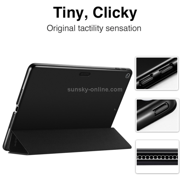 ESR Yippee Color Series Three-folding Magnetic Leather Case for iPad 9.7 (2018) / (2017), with Sleep / Wake-up Function(Black) ESR Yippee Color Series Three-folding Magnetic Leather Case for iPad 9.7 (2018) / (2017), with Sleep / Wake-up Function(Black)