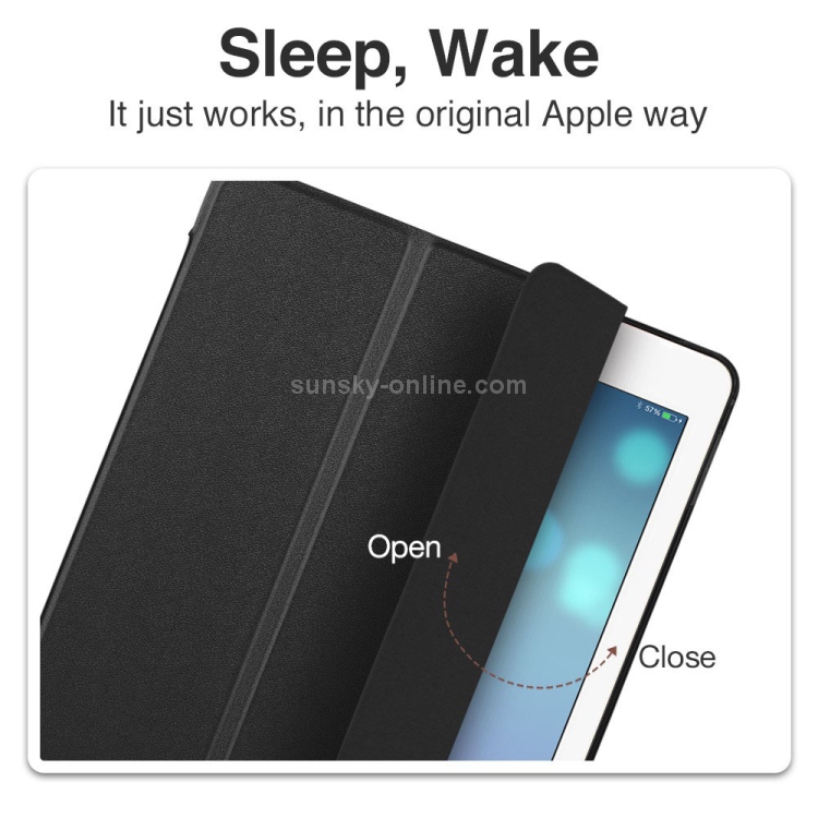 ESR Yippee Color Series Three-folding Magnetic Leather Case for iPad 9.7 (2018) / (2017), with Sleep / Wake-up Function(Black) ESR Yippee Color Series Three-folding Magnetic Leather Case for iPad 9.7 (2018) / (2017), with Sleep / Wake-up Function(Black)