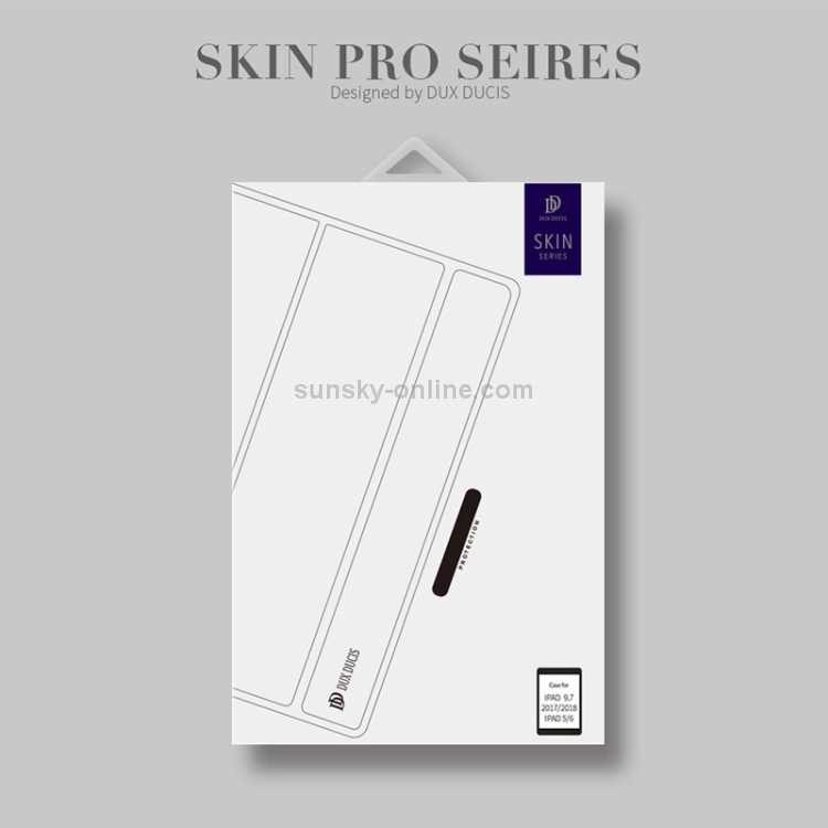 DUX DUCIS Skin Pro Series Horizontal Flip PU + PC Leather Case for iPad 9.7 inch (2018) & (2017) & Air 2 & Air, with Three-folding Holder (Grey) DUX DUCIS Skin Pro Series Horizontal Flip PU + PC Leather Case for iPad 9.7 inch (2018) & (2017) & Air 2 & Air, with Three-folding Holder (Grey)