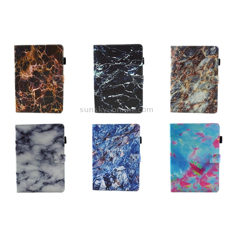 For iPad 9.7 (2018) & iPad 9.7 inch 2017 / iPad Air / iPad Air 2 Universal Black and White Marble Pattern Horizontal Flip Leather Protective Case with Holder & Card Slots & Sleep For iPad 9.7 (2018) & iPad 9.7 inch 2017 / iPad Air / iPad Air 2 Universal Black and White Marble Pattern Horizontal Flip Leather Protective Case with Holder & Card Slots & Sleep
