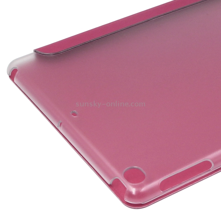 ENKAY for iPad 2017 Toothpick Texture+Plastic Bottom Case Horizontal Flip Leather Case with Holder & Sleep / Wake-up Function(Magenta) ENKAY for iPad 2017 Toothpick Texture+Plastic Bottom Case Horizontal Flip Leather Case with Holder & Sleep / Wake-up Function(Magenta)