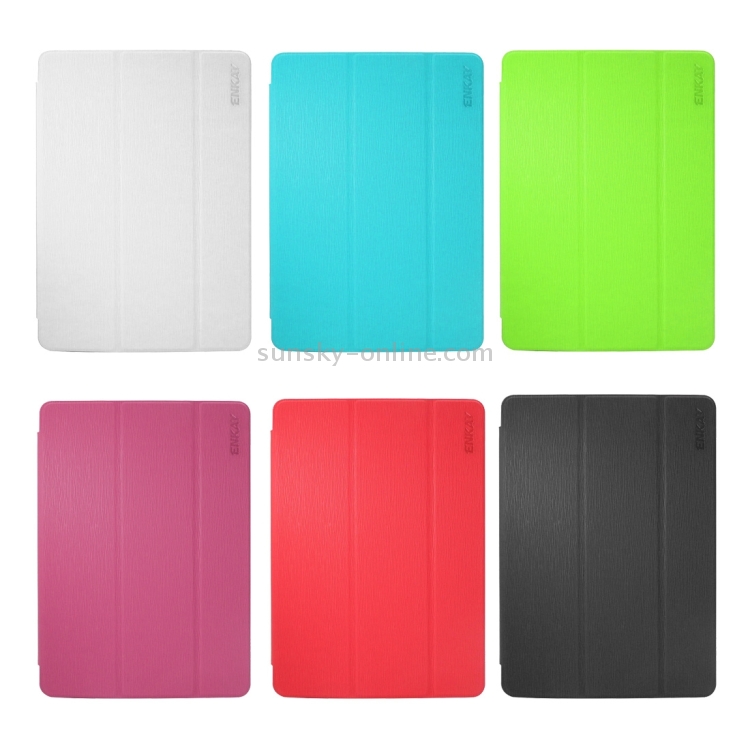 ENKAY for iPad 2017 Toothpick Texture+Plastic Bottom Case Horizontal Flip Leather Case with Holder & Sleep / Wake-up Function(Magenta) ENKAY for iPad 2017 Toothpick Texture+Plastic Bottom Case Horizontal Flip Leather Case with Holder & Sleep / Wake-up Function(Magenta)