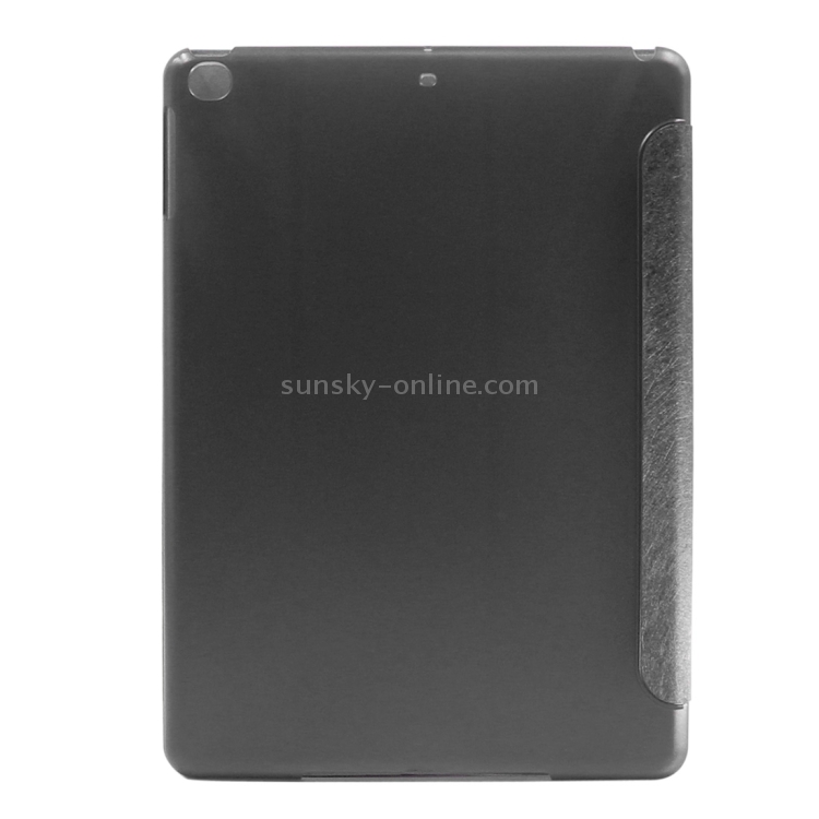 ENKAY for iPad 2017 Silk Texture+Plastic Bottom Case Horizontal Flip Leather Case with Holder & Sleep / Wake-up Function(Black) ENKAY for iPad 2017 Silk Texture+Plastic Bottom Case Horizontal Flip Leather Case with Holder & Sleep / Wake-up Function(Black)
