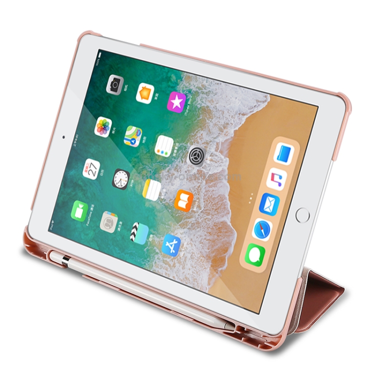 DUX DUCIS Skin Pro Series Horizontal Flip PU + PC Leather Case for iPad 9.7 inch (2018) & (2017), with Three-folding Holder & Pen Slot(Pink) DUX DUCIS Skin Pro Series Horizontal Flip PU + PC Leather Case for iPad 9.7 inch (2018) & (2017), with Three-folding Holder & Pen Slot(Pink)