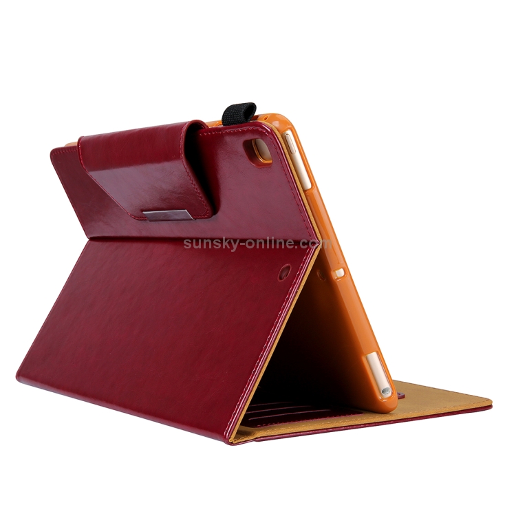 Crazy Horse Texture Horizontal Flip Case for iPad 9.7 (2018) & iPad 9.7 inch (2017), with Holder & Card Slots(Red) Crazy Horse Texture Horizontal Flip Case for iPad 9.7 (2018) & iPad 9.7 inch (2017), with Holder & Card Slots(Red)