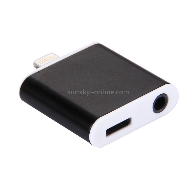 Aluminum Shell 8 Pin to 3.5mm Jack Audio & 8 Pin Charger Adapter Aluminum Shell 8 Pin to 3.5mm Jack Audio & 8 Pin Charger Adapter