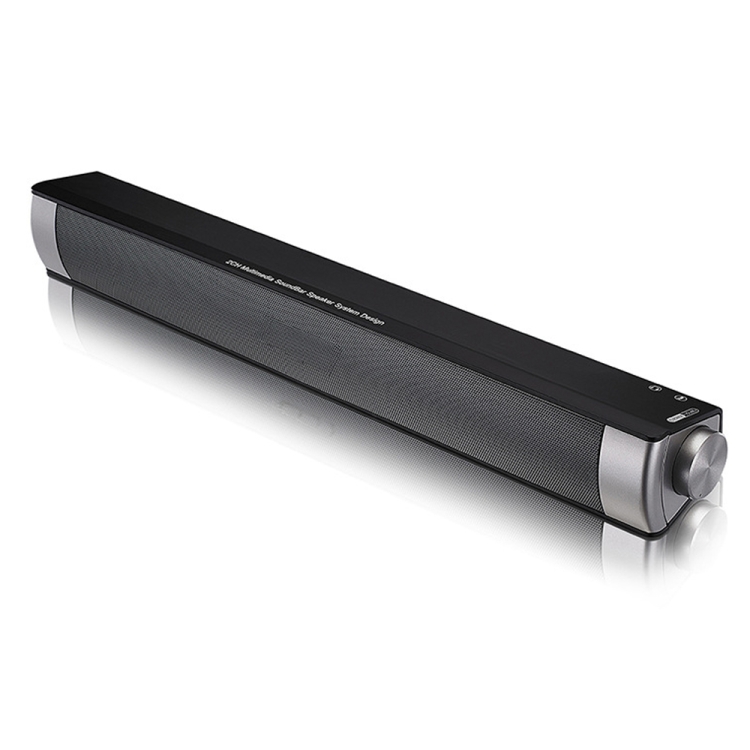 Soundbar LP-08 CE0152 USB MP3 Player 2.1CH Bluetooth Wireless Sound Bar  Speaker with Remote Control (Black Black)