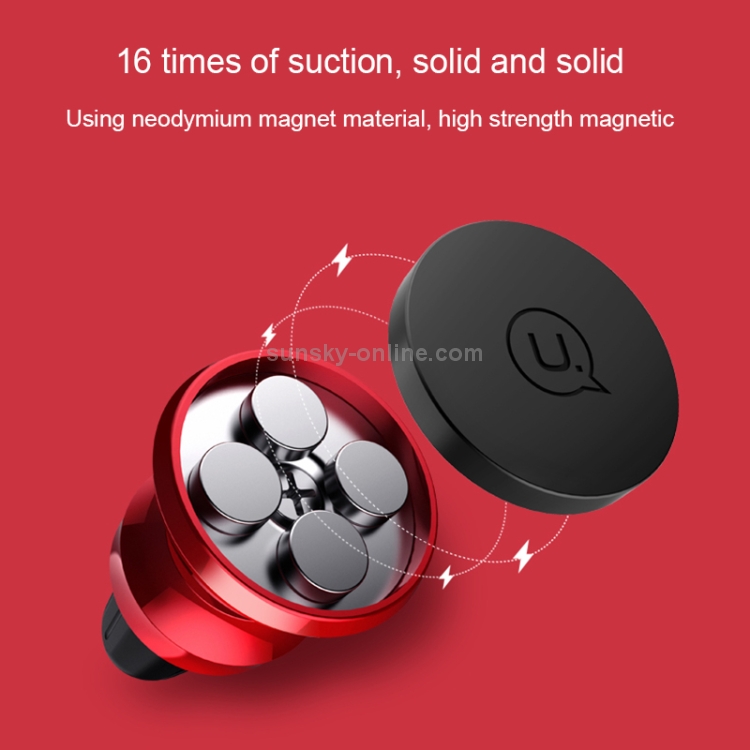 USAMS US-ZJ018 Rotatable Universal Car Air Vent Magnetic Phone Holder Stand Mount USAMS US-ZJ018 Rotatable Universal Car Air Vent Magnetic Phone Holder Stand Mount