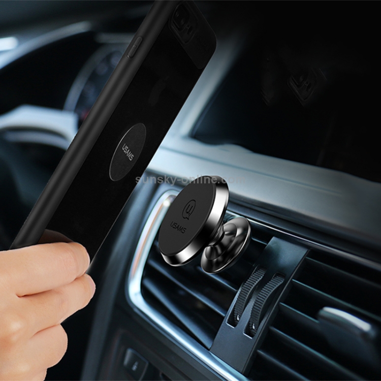 USAMS US-ZJ022 Rotatable Universal Car Air Vent Magnetic Phone Holder Stand Mount USAMS US-ZJ022 Rotatable Universal Car Air Vent Magnetic Phone Holder Stand Mount