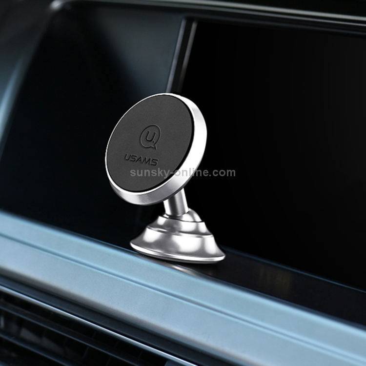 USAMS US-ZJ023 Rotatable Universal Car Dashboard Magnetic Phone Holder Stand Mount USAMS US-ZJ023 Rotatable Universal Car Dashboard Magnetic Phone Holder Stand Mount