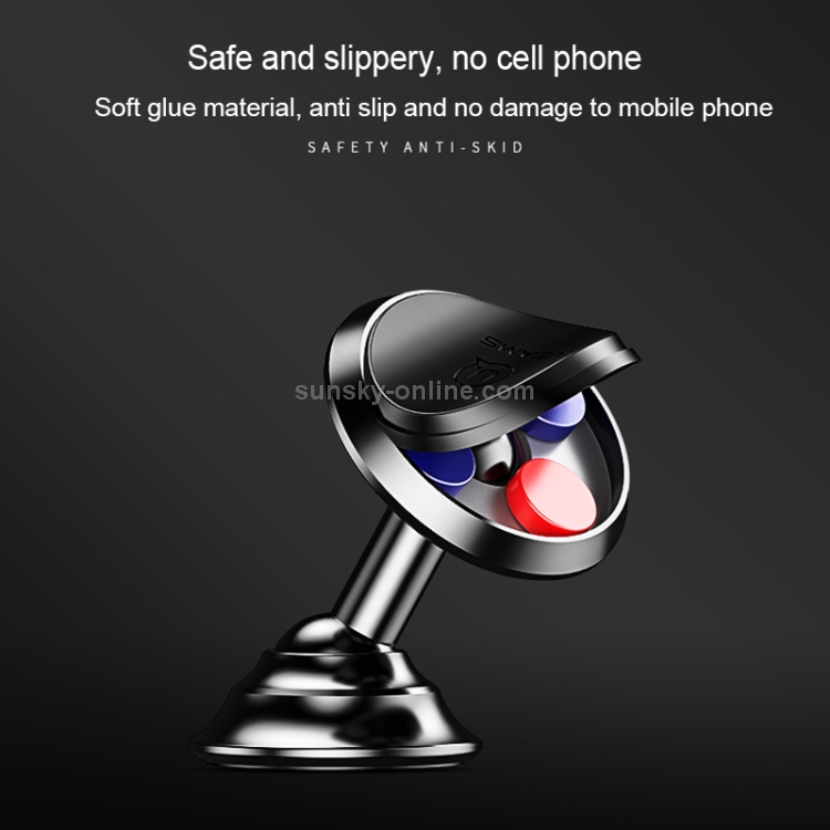 USAMS US-ZJ023 Rotatable Universal Car Dashboard Magnetic Phone Holder Stand Mount USAMS US-ZJ023 Rotatable Universal Car Dashboard Magnetic Phone Holder Stand Mount