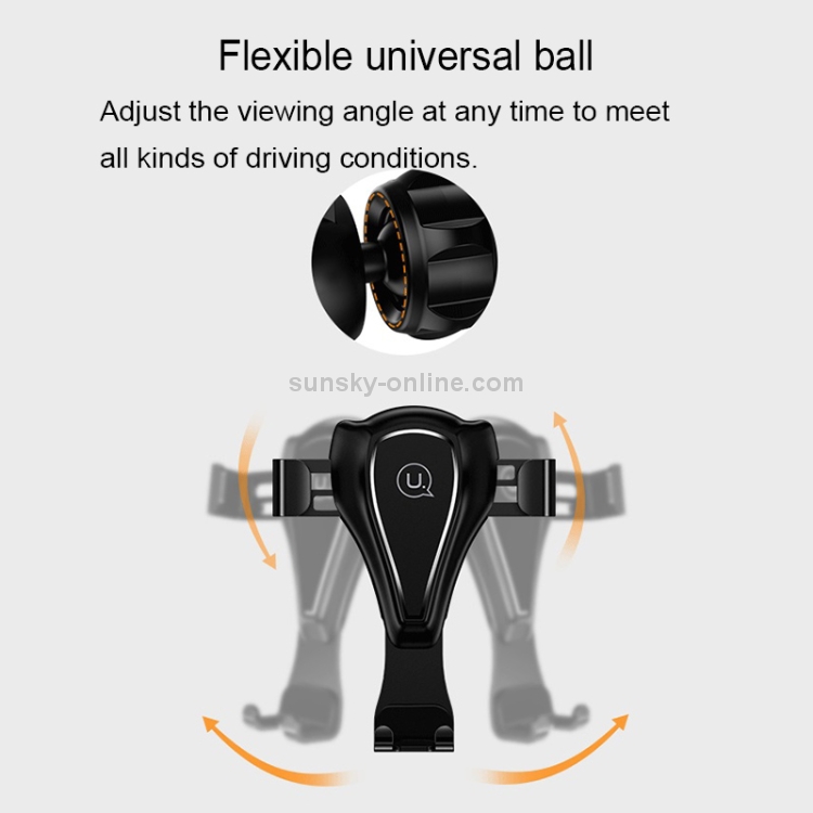 USAMS US-ZJ025 Universal Gravity Car Air Vent Phone Holder Stand Mount USAMS US-ZJ025 Universal Gravity Car Air Vent Phone Holder Stand Mount