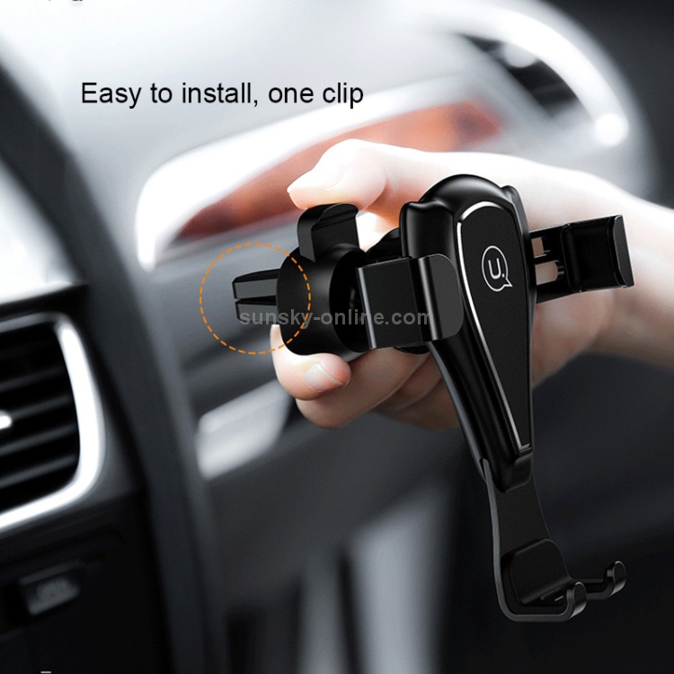USAMS US-ZJ025 Universal Gravity Car Air Vent Phone Holder Stand Mount USAMS US-ZJ025 Universal Gravity Car Air Vent Phone Holder Stand Mount
