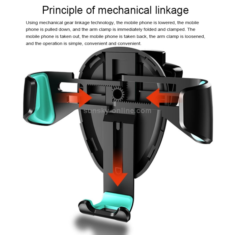 USAMS US-ZJ026 Universal Gravity Car Air Vent Phone Holder USAMS US-ZJ026 Universal Gravity Car Air Vent Phone Holder