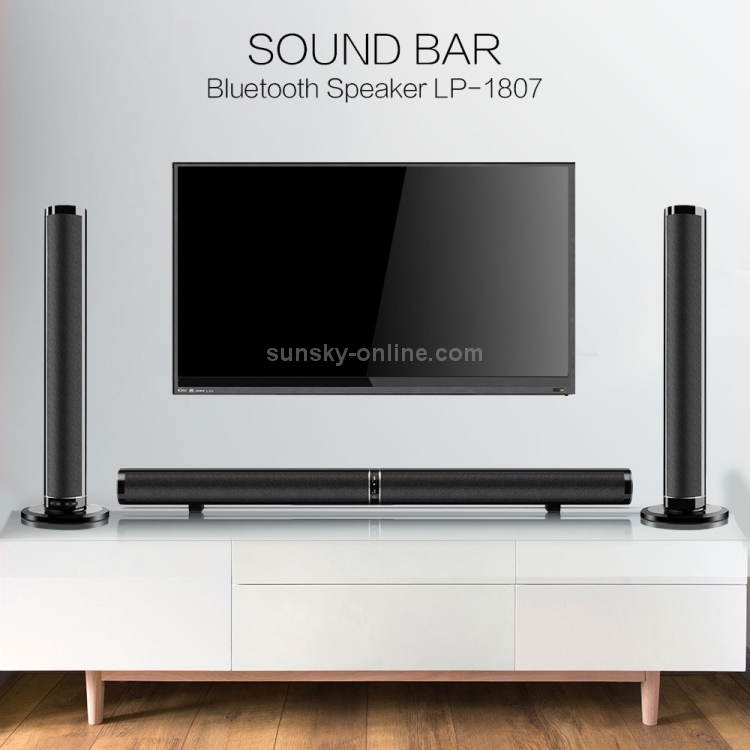 LP1807 Wireless Bluetooth Speaker, Support AUX / Optical / HDMI ARC / RCA / Subwoofer / USB LP1807 Wireless Bluetooth Speaker, Support AUX / Optical / HDMI ARC / RCA / Subwoofer / USB