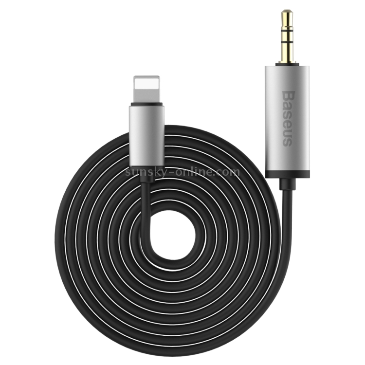 Baseus for iPhone 7 & 7 Plus Enjoy Series 2m 8 Pin Male to 3.5mm Male Audio Cable, Not Support iOS 10.3.1 or Above Mobile Phones(Silver) Baseus for iPhone 7 & 7 Plus Enjoy Series 2m 8 Pin Male to 3.5mm Male Audio Cable, Not Support iOS 10.3.1 or Above Mobile Phones(Silver)