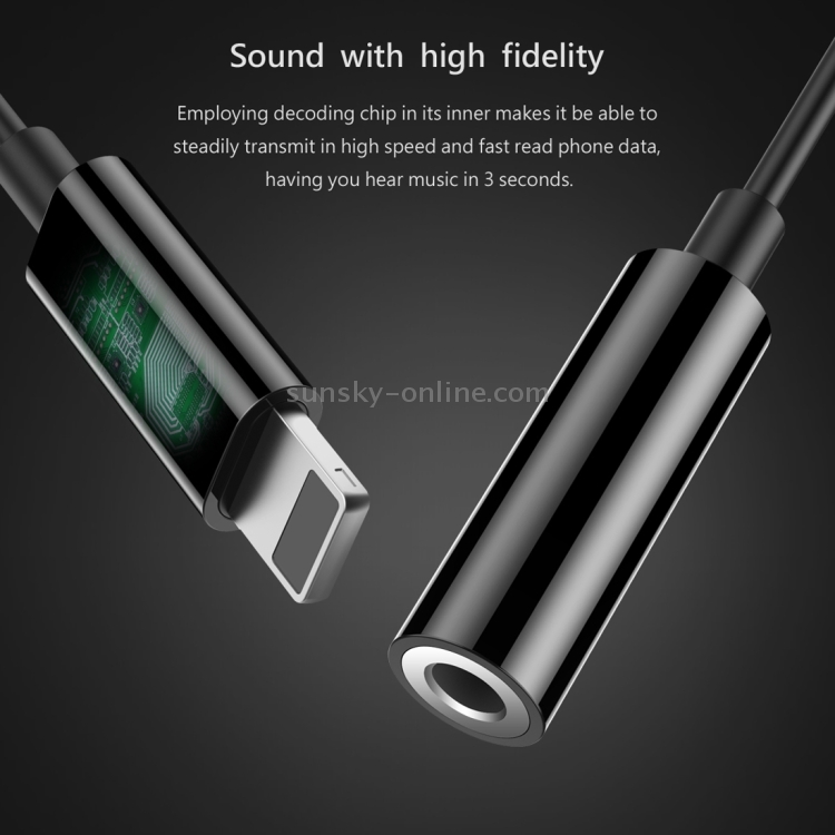 Baseus for iPhone 7 & 7 Plus PC Material 8 Pin Male to 3.5mm Female Audio Adapter Cable, Not Support iOS 10.3.1 or Above Mobile Phones(Black) Baseus for iPhone 7 & 7 Plus PC Material 8 Pin Male to 3.5mm Female Audio Adapter Cable, Not Support iOS 10.3.1 or Above Mobile Phones(Black)