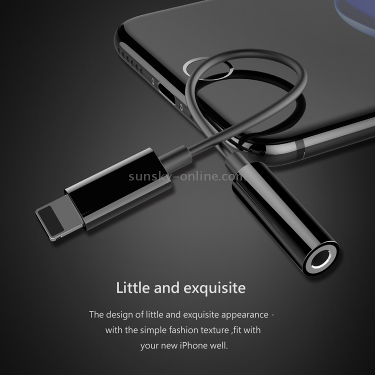 Baseus for iPhone 7 & 7 Plus PC Material 8 Pin Male to 3.5mm Female Audio Adapter Cable, Not Support iOS 10.3.1 or Above Mobile Phones(Black) Baseus for iPhone 7 & 7 Plus PC Material 8 Pin Male to 3.5mm Female Audio Adapter Cable, Not Support iOS 10.3.1 or Above Mobile Phones(Black)