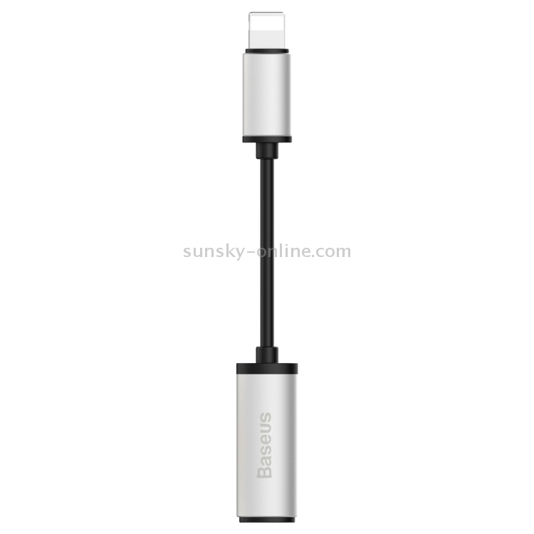 Baseus for iPhone 7 & 7 Plus Aluminium Alloy Material 8 Pin Male to 3.5mm Female Audio Adapter Cable, Not Support iOS 10.3.1 or Above Mobile Phones(Silver) Baseus for iPhone 7 & 7 Plus Aluminium Alloy Material 8 Pin Male to 3.5mm Female Audio Adapter Cable, Not Support iOS 10.3.1 or Above Mobile Phones(Silver)
