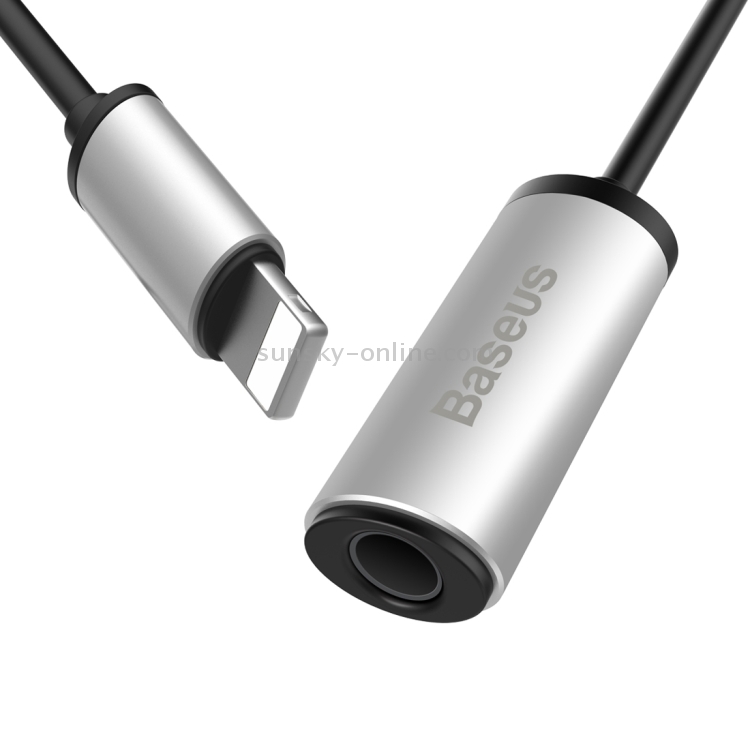 Baseus for iPhone 7 & 7 Plus Aluminium Alloy Material 8 Pin Male to 3.5mm Female Audio Adapter Cable, Not Support iOS 10.3.1 or Above Mobile Phones(Silver) Baseus for iPhone 7 & 7 Plus Aluminium Alloy Material 8 Pin Male to 3.5mm Female Audio Adapter Cable, Not Support iOS 10.3.1 or Above Mobile Phones(Silver)