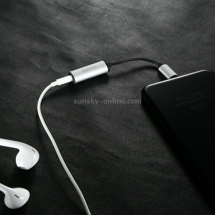 Baseus for iPhone 7 & 7 Plus Aluminium Alloy Material 8 Pin Male to 3.5mm Female Audio Adapter Cable, Not Support iOS 10.3.1 or Above Mobile Phones(Silver) Baseus for iPhone 7 & 7 Plus Aluminium Alloy Material 8 Pin Male to 3.5mm Female Audio Adapter Cable, Not Support iOS 10.3.1 or Above Mobile Phones(Silver)