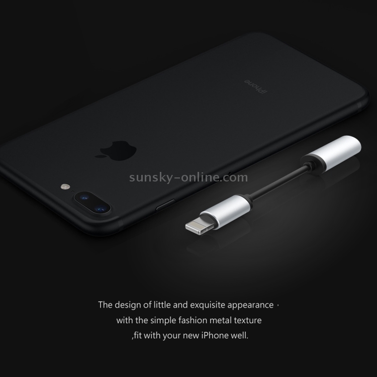Baseus for iPhone 7 & 7 Plus Aluminium Alloy Material 8 Pin Male to 3.5mm Female Audio Adapter Cable, Not Support iOS 10.3.1 or Above Mobile Phones(Silver) Baseus for iPhone 7 & 7 Plus Aluminium Alloy Material 8 Pin Male to 3.5mm Female Audio Adapter Cable, Not Support iOS 10.3.1 or Above Mobile Phones(Silver)