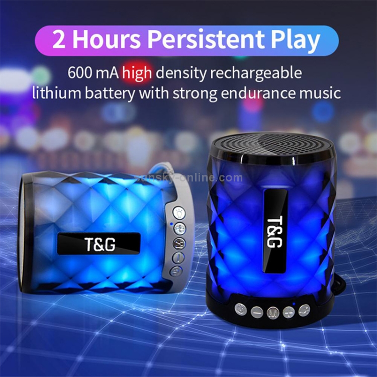 T&G TG155 Bluetooth 4.2 Mini Portable Wireless Bluetooth Speaker with Colorful Lights(Green) T&G TG155 Bluetooth 4.2 Mini Portable Wireless Bluetooth Speaker with Colorful Lights(Green)