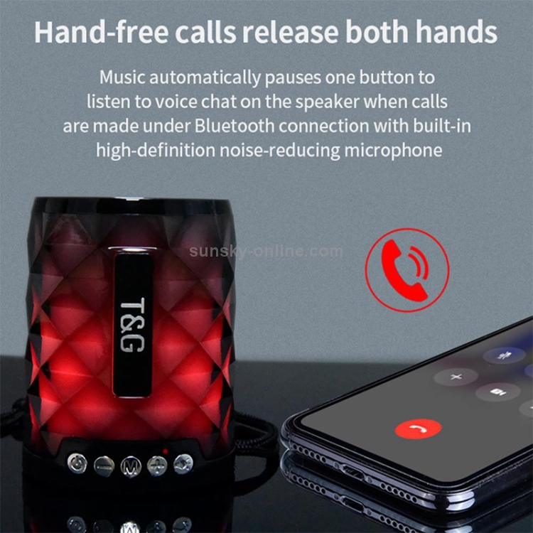 T&G TG155 Bluetooth 4.2 Mini Portable Wireless Bluetooth Speaker with Colorful Lights(Green) T&G TG155 Bluetooth 4.2 Mini Portable Wireless Bluetooth Speaker with Colorful Lights(Green)