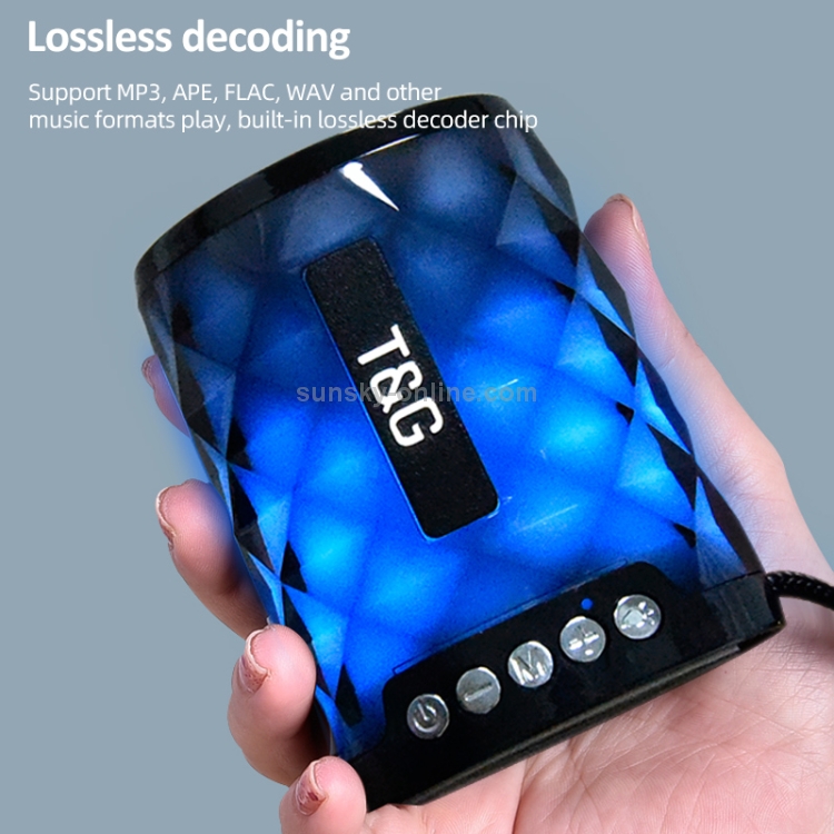 T&G TG155 Bluetooth 4.2 Mini Portable Wireless Bluetooth Speaker with Colorful Lights(Green) T&G TG155 Bluetooth 4.2 Mini Portable Wireless Bluetooth Speaker with Colorful Lights(Green)