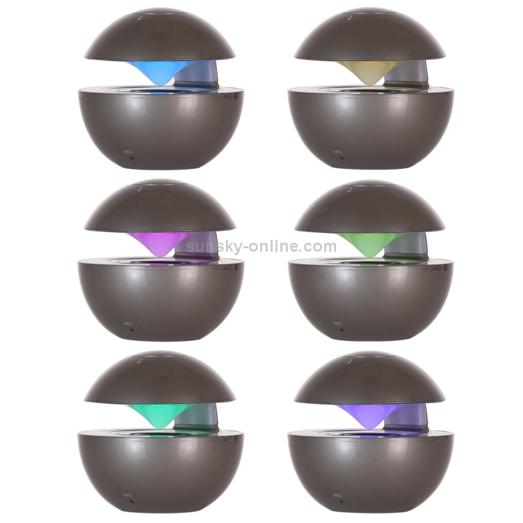 BT-118 Mini Wireless Bluetooth Speaker with Breathing Light, Support Hands-free / TF Card / AUX(Grey) BT-118 Mini Wireless Bluetooth Speaker with Breathing Light, Support Hands-free / TF Card / AUX(Grey)