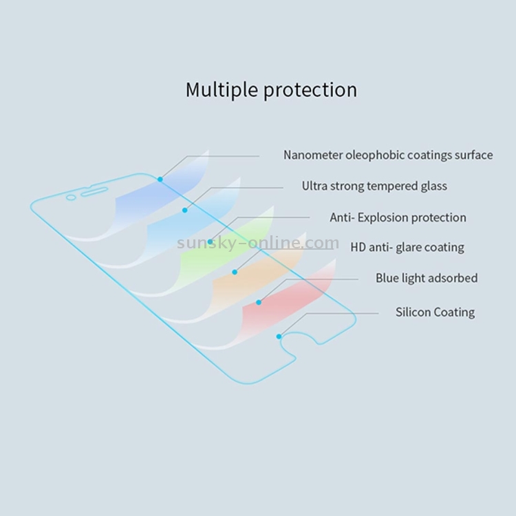 NILLKIN For iPhone 8 & iPhone 7 AMAZING PE+ 0.3mm 2.5D Arc Blue Light Resistant Anti Burst Non-full Tempered Glass Film Screen Protector(Transparent) NILLKIN For iPhone 8 & iPhone 7 AMAZING PE+ 0.3mm 2.5D Arc Blue Light Resistant Anti Burst Non-full Tempered Glass Film Screen Protector(Transparent)