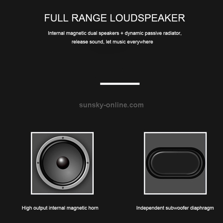 Lenyes S107 20W IPX7 Waterproof HiFi Bass Wireless Bluetooth Speaker, Support Hands-free / USB / AUX (Grey) Lenyes S107 20W IPX7 Waterproof HiFi Bass Wireless Bluetooth Speaker, Support Hands-free / USB / AUX (Grey)