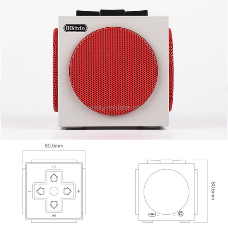 8BitDo Retro Cu-be Portable Bluetooth Speaker sound box V4.0 EDR Game Speaker Dpad Style 8BitDo Retro Cu-be Portable Bluetooth Speaker sound box V4.0 EDR Game Speaker Dpad Style