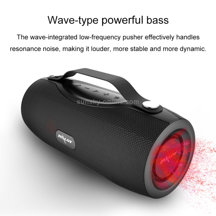ZEALOT S29 10W Portable HiFi Bass Wireless Bluetooth Speaker, Support Hands-free / USB / AUX (Cyan) ZEALOT S29 10W Portable HiFi Bass Wireless Bluetooth Speaker, Support Hands-free / USB / AUX (Cyan)
